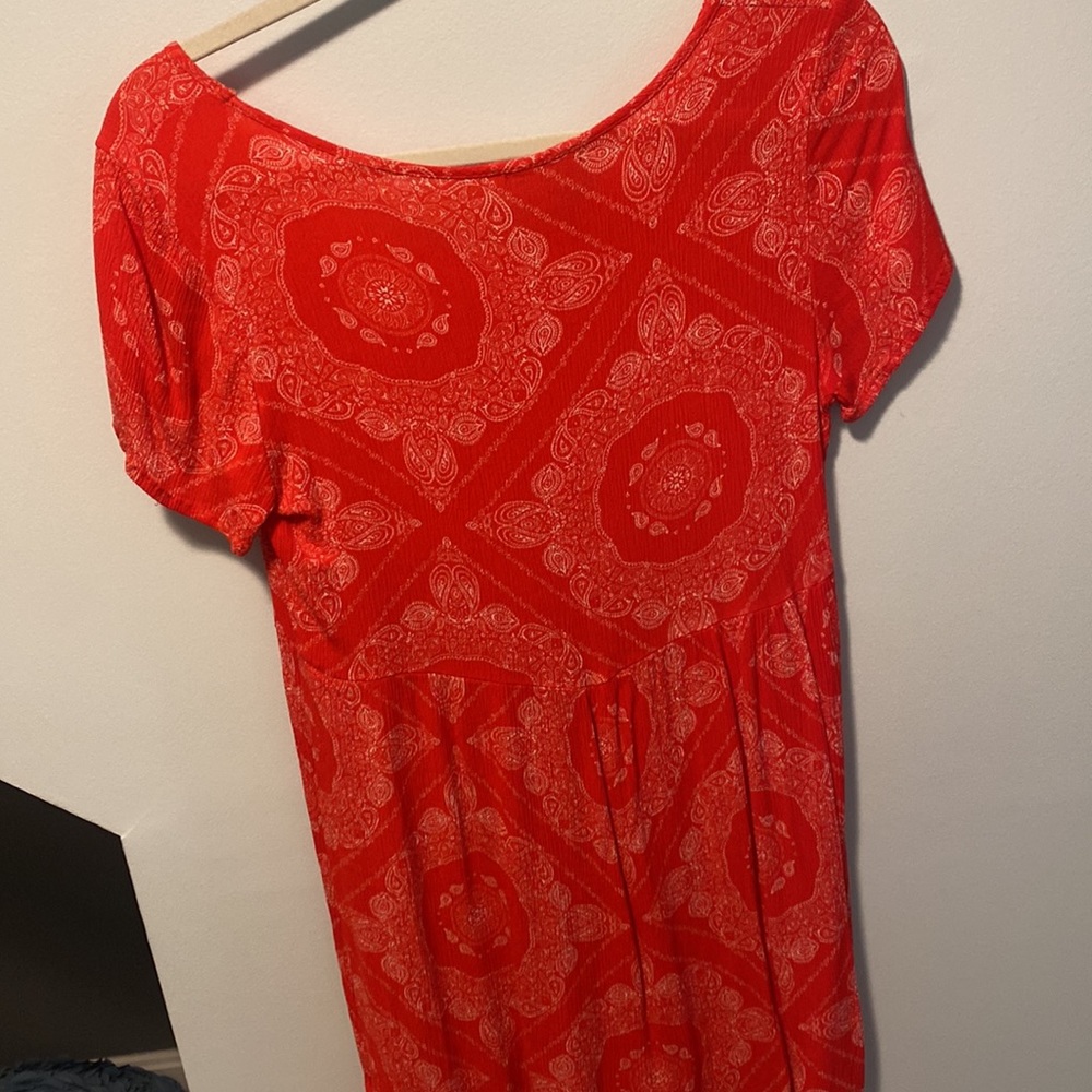 Red Patterned Sundress - Picture 5 of 5